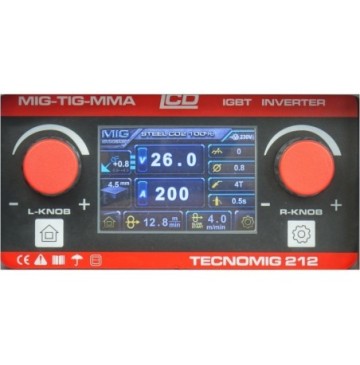 Tecno mig 212 lcd mig/tig/mma synergic