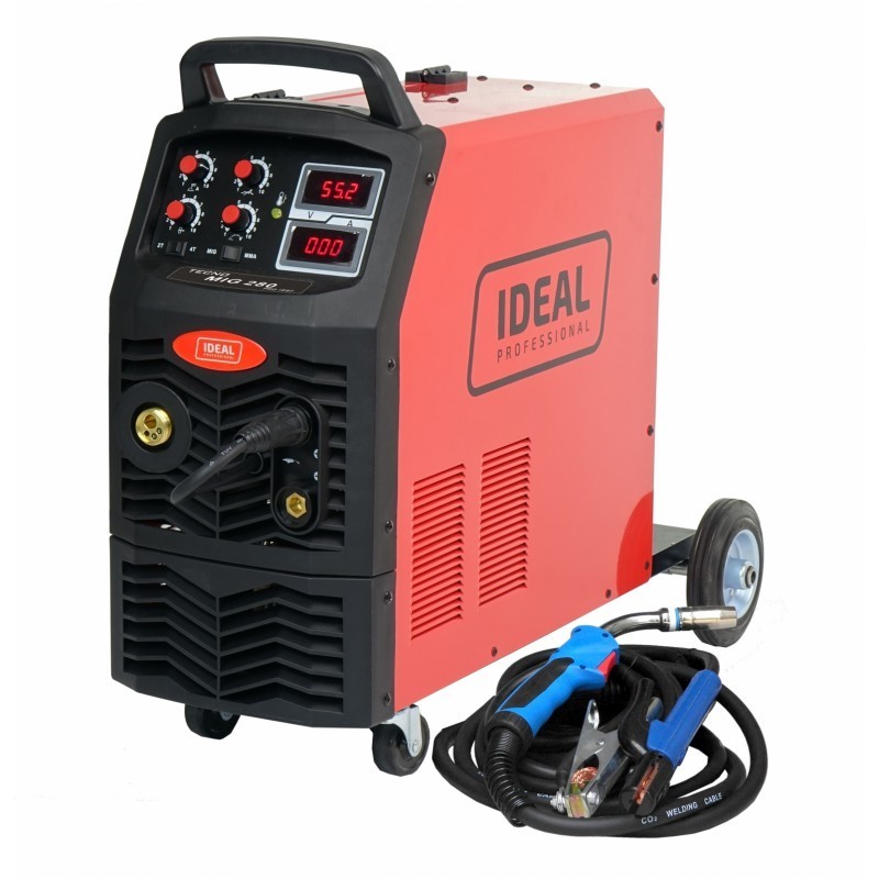 Inwertorowy półautomat spawalniczy tecno mig 280 4x4 digital mma