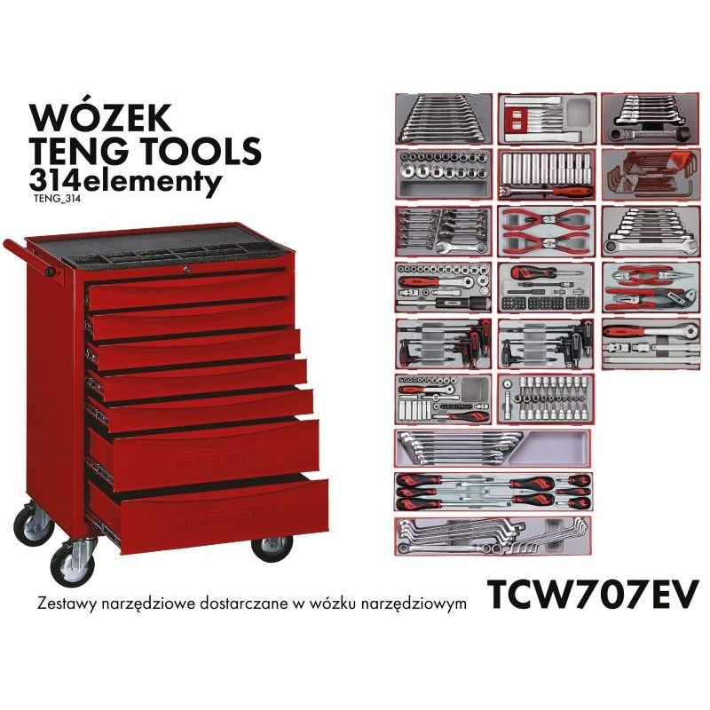 Wózek teng tools 314 el