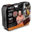 Klucz udarowy 1/2 akumulatorowy 2x18v/20ah z zestawem nasadek