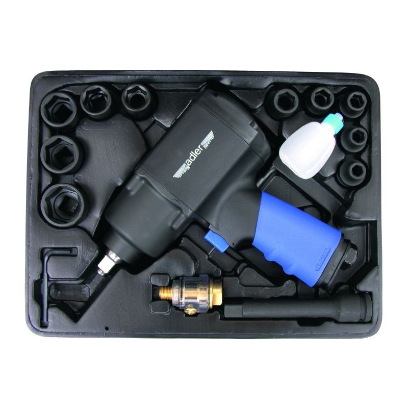 Zestaw z10-klucz udarowy 1350nm 1/2  10 szt nasadek