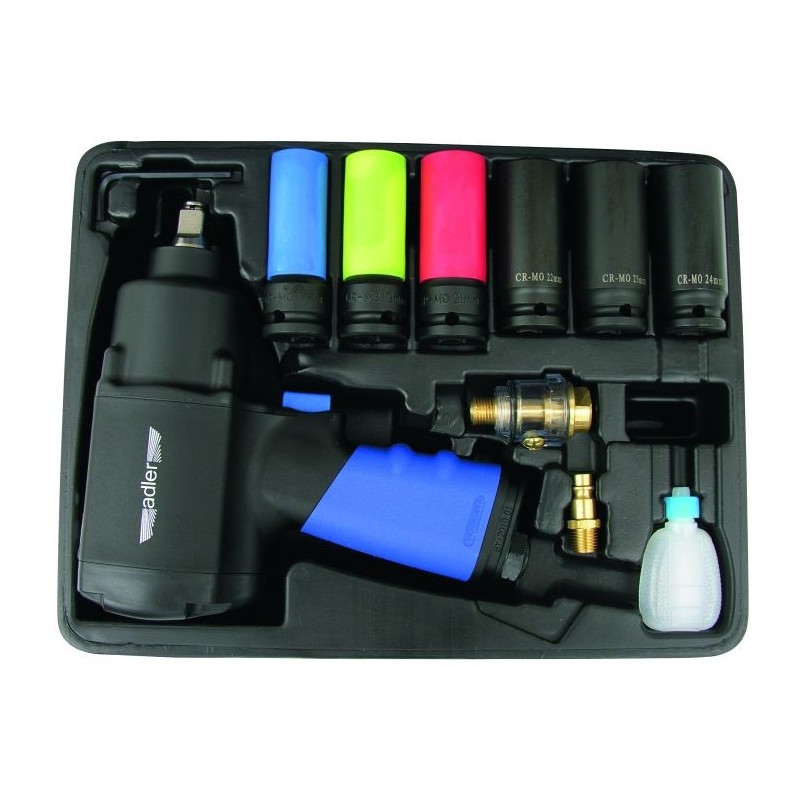 Zestaw z6-klucz udarowy 1350nm 1/2  6 szt nasadek