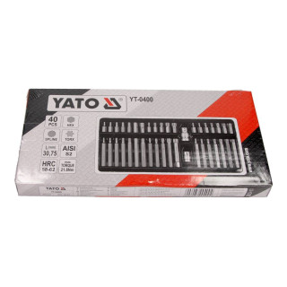 KOŃCÓWKI WKRĘTAKOWE TORX, HEX, SPLINE, KPL. 40SZT.