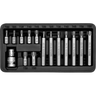 KOŃCÓWKI WKRĘTAKOWE TORX, KPL. 15SZT.