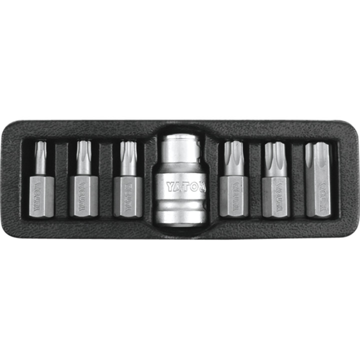 KOŃCÓWKI WKRĘTAKOWE TORX SECURITY, T25-T55, 7SZT.