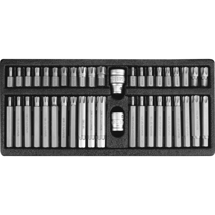 ZESTAW KOŃCÓWEK WKRĘTAKOWYCH RIBE, TORX SECURITY, KPL 42SZT.