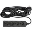 Przedłużacz elektr 4g z/u 15m /czarny/