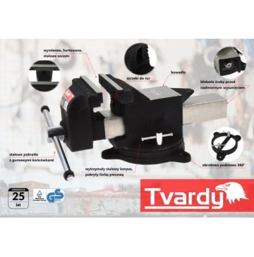 Imadło ślusarskie profesjonalne 125 mm 5 gwarancja 25 lat