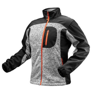 BLUZA DZIANA WZMACNIANA TKANINĄ SOFTSHELL, L