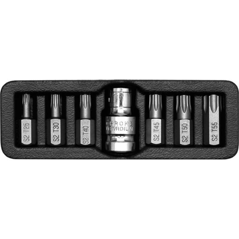 Końcówki wkrętakowe torx h4-h12 7 cz