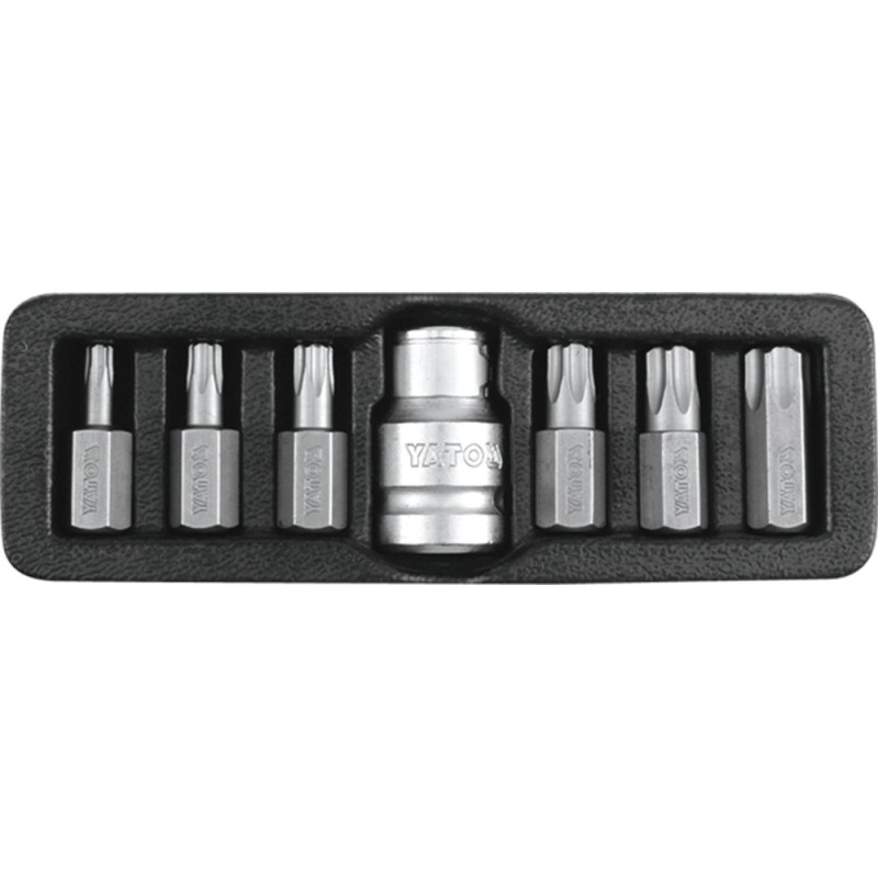 Końcówki wkrętakowe torx security t25-t55 7szt