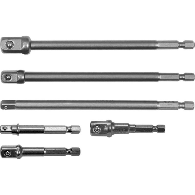 Adapter hex do nasadek 1/4 3/8 1/2 6szt