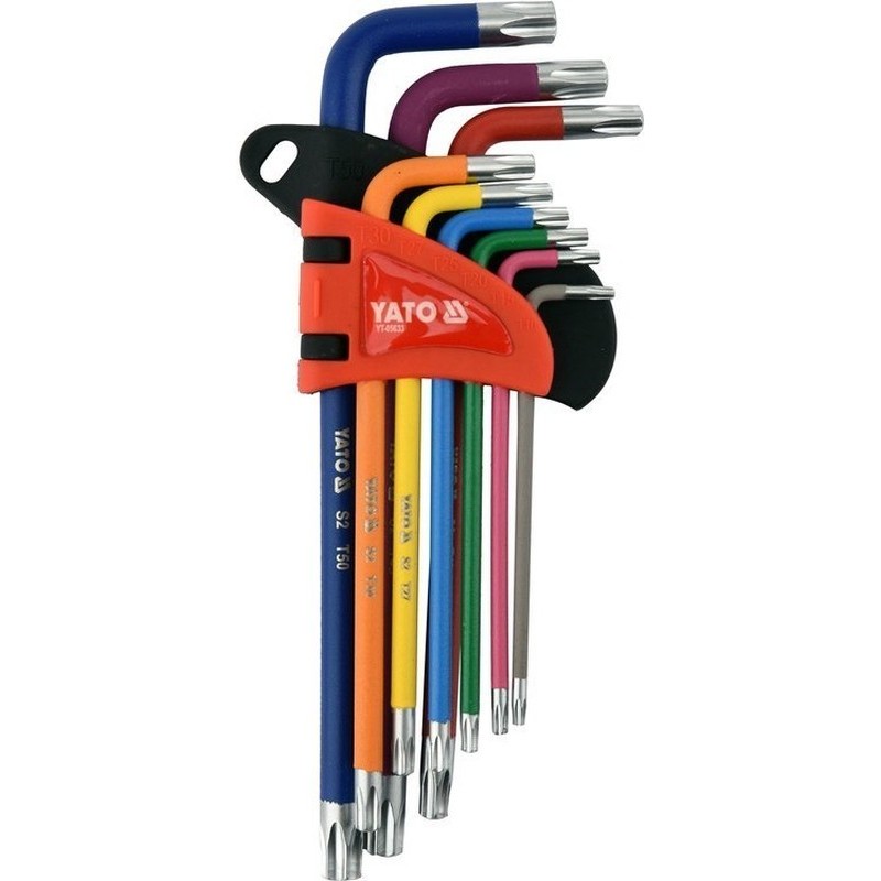 Zestaw kluczy torx t10-t50 9szt