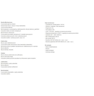 Myjka ultradźwiękowa ps100a 30 l z koszem