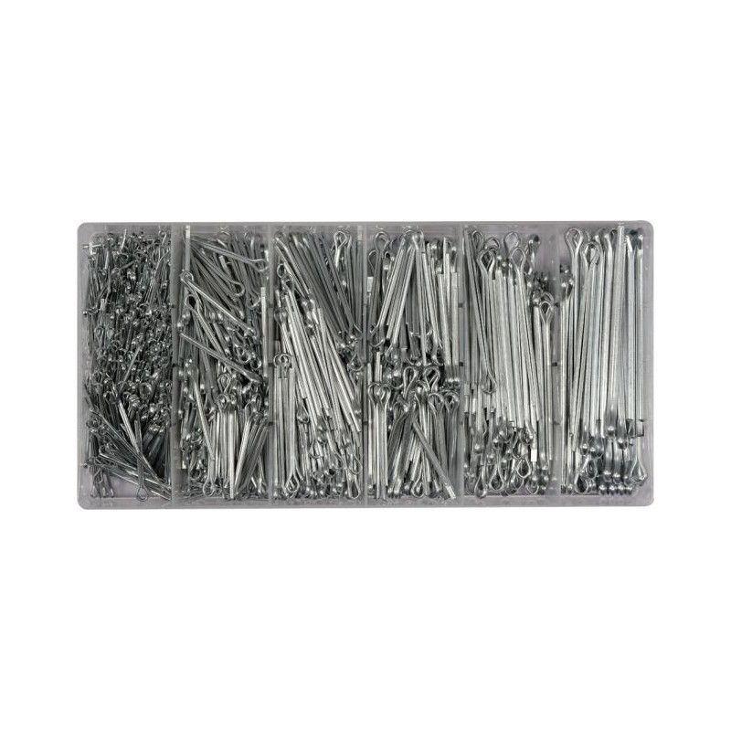 Zestaw zawleczek prostych mix 1000szt