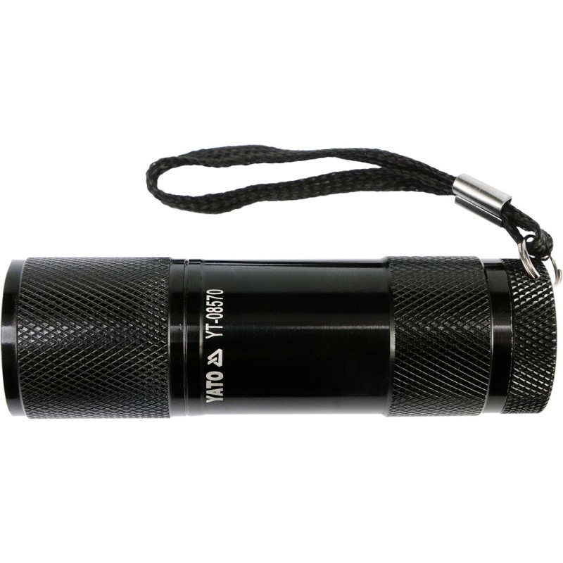 Latarka alumniniowa led czarna