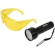 Zestaw latarka uv 51 led i okulary