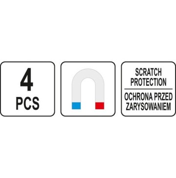 Zestaw półek magnetycznych 4szt