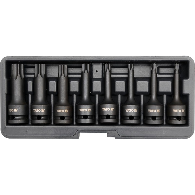 Zestaw trzpieniowych kluczy udarowych torx 8cz