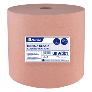 CZYŚCIWO PAPIER. KLASIK ŚR.37CM DŁ.1000M 1-WARST. BRĄZOWE