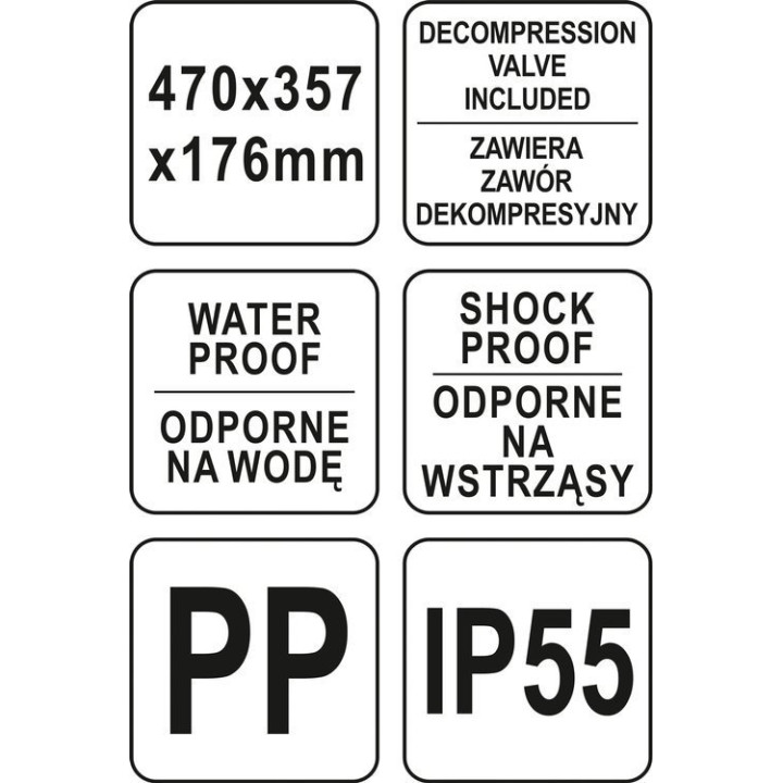 WALIZKA NARZĘDZIOWA HERMETYCZNA