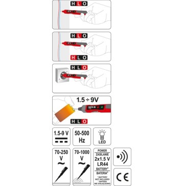 Control unit battery voltage