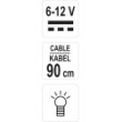 Samochodowy próbnik napięcia 6-12v kabel 90cm