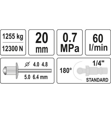 Nitownica pneumatyczna 40-64mm