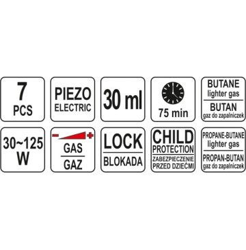 Lutownica gazowa z akcesoriami