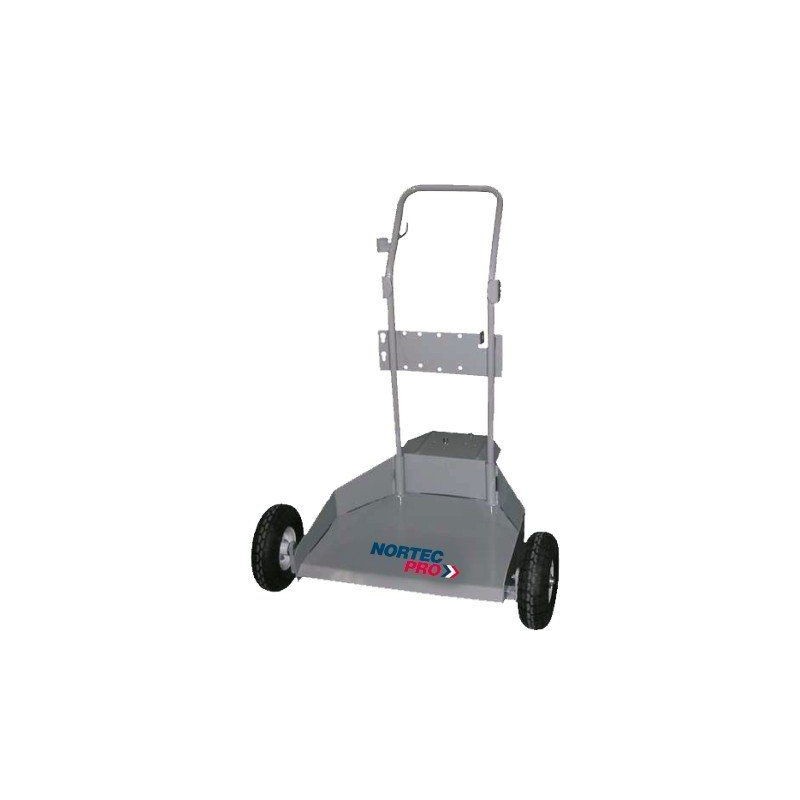 Wózek pod beczkę nortec pro 200 kg (max ø600 mm) na kołach pneumatycznych z półką