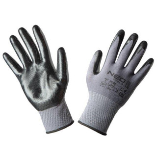 RĘKAWICE ROBOCZE, NYLON POKRYTY NITRYLEM, 4131X, 10