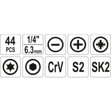 Zestaw narzędzi 44cz w etui