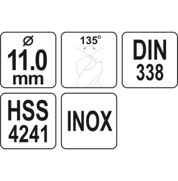 Wiertło do met hss premium 11mm