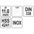 Wiertło do met hss premium 11mm