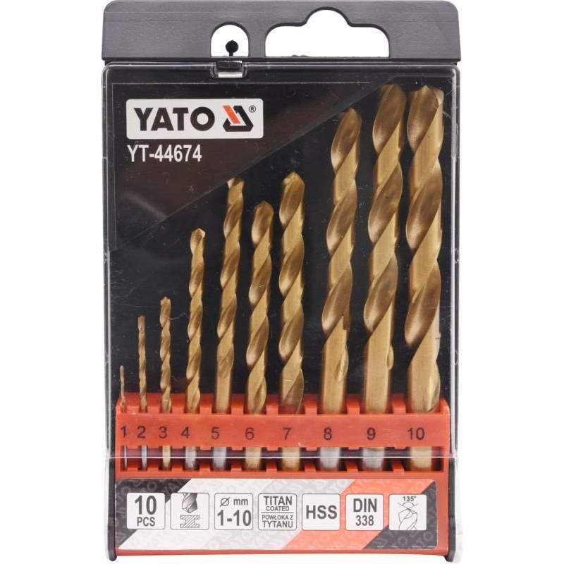 Twist drill bit set