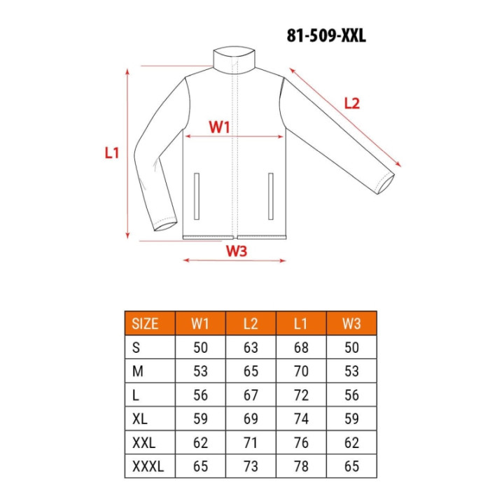 POLAR ROBOCZY BASIC, CZARNY, ROZMIAR S