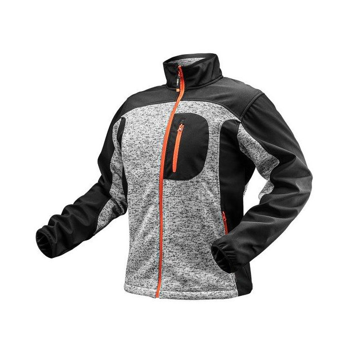 BLUZA DZIANA WZMACNIANA TKANINĄ SOFTSHELL, XXL