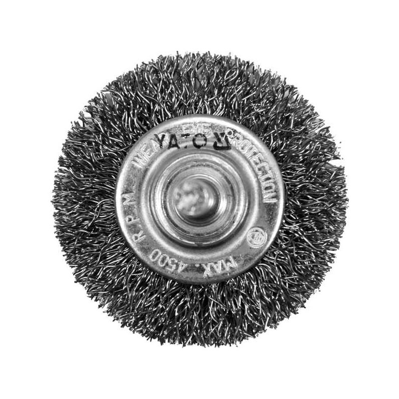 Szczotka tarczowa z trzpieniem inox 50mm