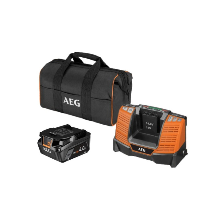 AEG ZESTAW 1 X AKU. 18V 5AH, SZYBKA ŁADOWARKA, TORBA