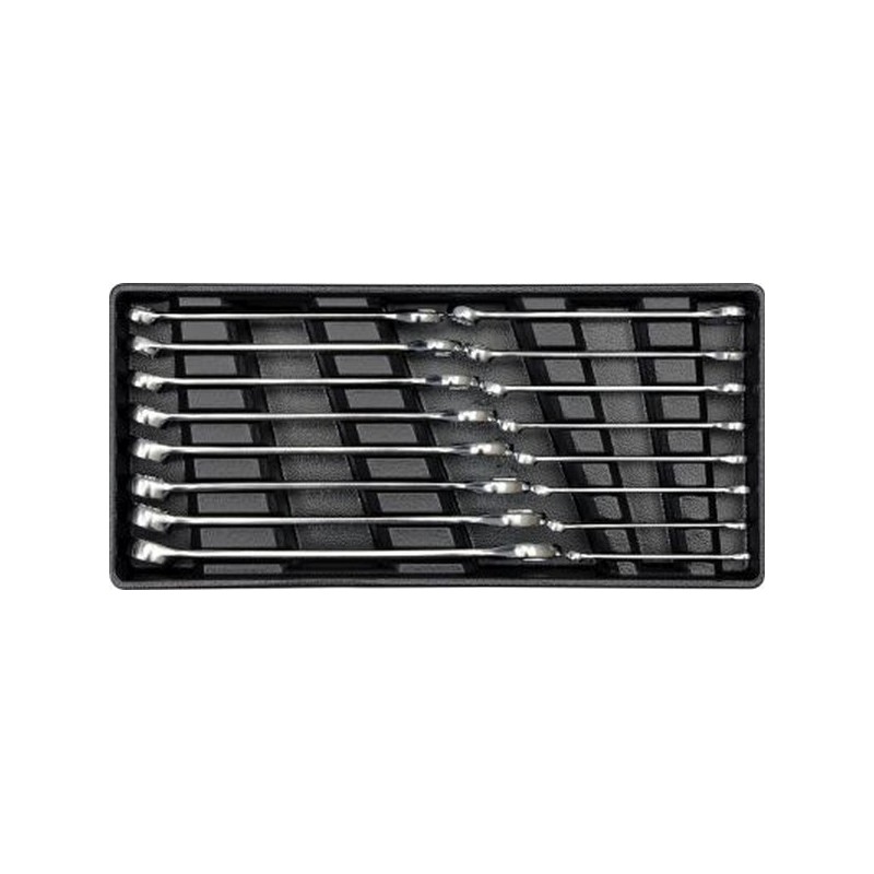 Insert with equipment for a workshop trolley ring-flat spanners