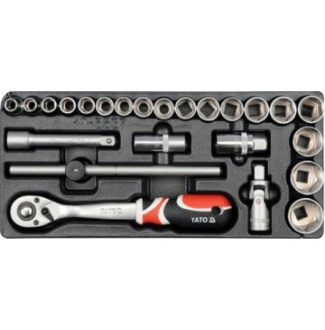 Insert with equipment for a workshop trolley