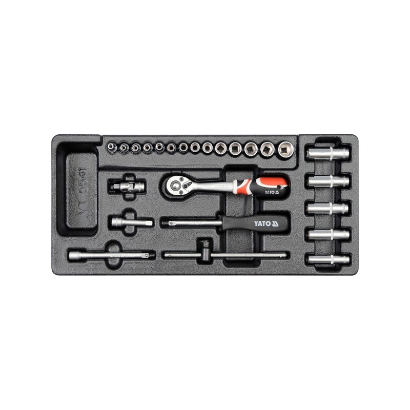 Insert with equipment for a workshop trolley