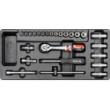 Insert with equipment for a workshop trolley