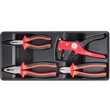 Insert with equipment for a workshop trolley