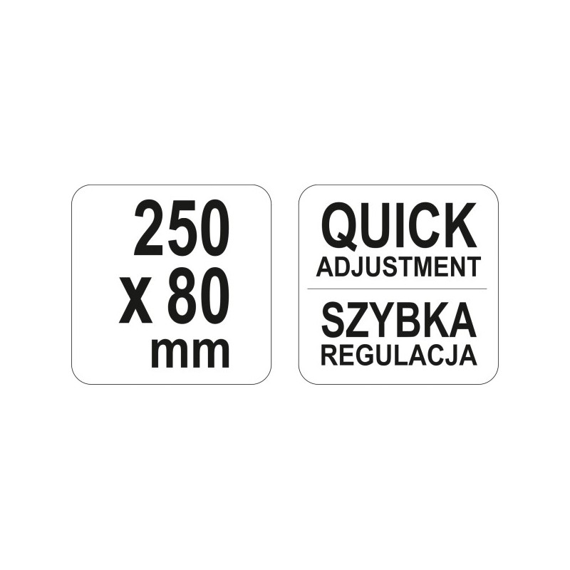 Ścisk stolarski kuty 250x80mm