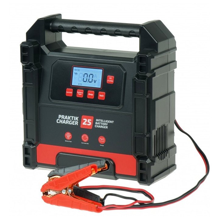 PROSTOWNIK SAMOCHODOWY PRAKTIK CHARGER 25, 12V/24V, 25A/12,5