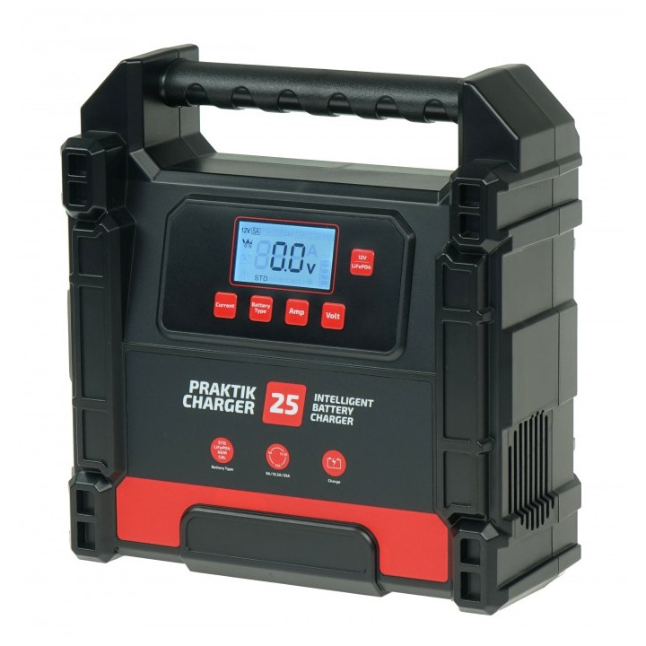 PROSTOWNIK SAMOCHODOWY PRAKTIK CHARGER 25, 12V/24V, 25A/12,5
