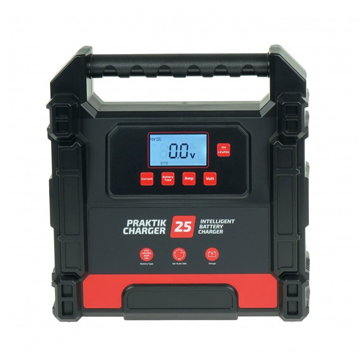 PROSTOWNIK SAMOCHODOWY PRAKTIK CHARGER 25, 12V/24V, 25A/12,5
