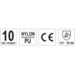 Rękawice robocze nylonowe szare 10