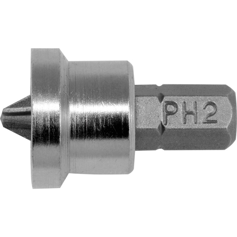 Końcówki wkrętakowe z ogranicznikiem 1/4x25mm ph2 kpl 20szt